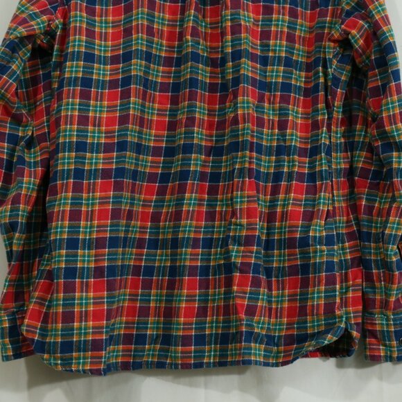 Woolrich Women’s Plaid Flannel Button Down Shirt L/G – Multicolor Tartan Check - Picture 9 of 9